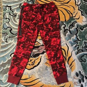 COPY - Nike Tech Fleece Joggers Red Size Large